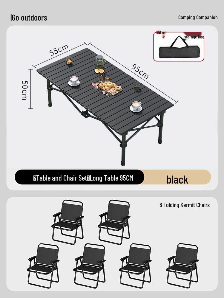 Portable Outdoor Folding Table & Chair Set - Perfect for Camping & Picnics