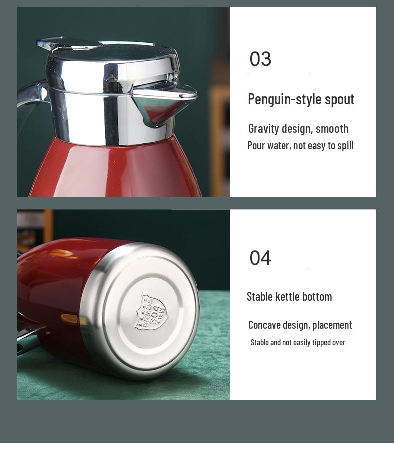 304 Stainless Steel Large Capacity Thermos Flask for Home, Car, or Dorm Use