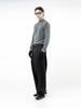 Chaenseseunoi Raised One Tuck Wool Slacks - Black /M244Pt01Bk