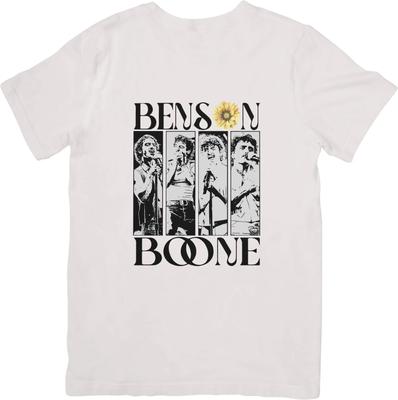 Benson Boone Musik Passend für Männer & Frauen Hochwertiges Baumwoll-T-Shirt Weiß.