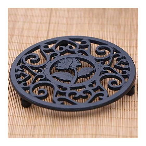 Nambu Ironware pot holder, pot holder, cast iron teapot holder, kitchen, bottle holder, cooking utensil, flower shape