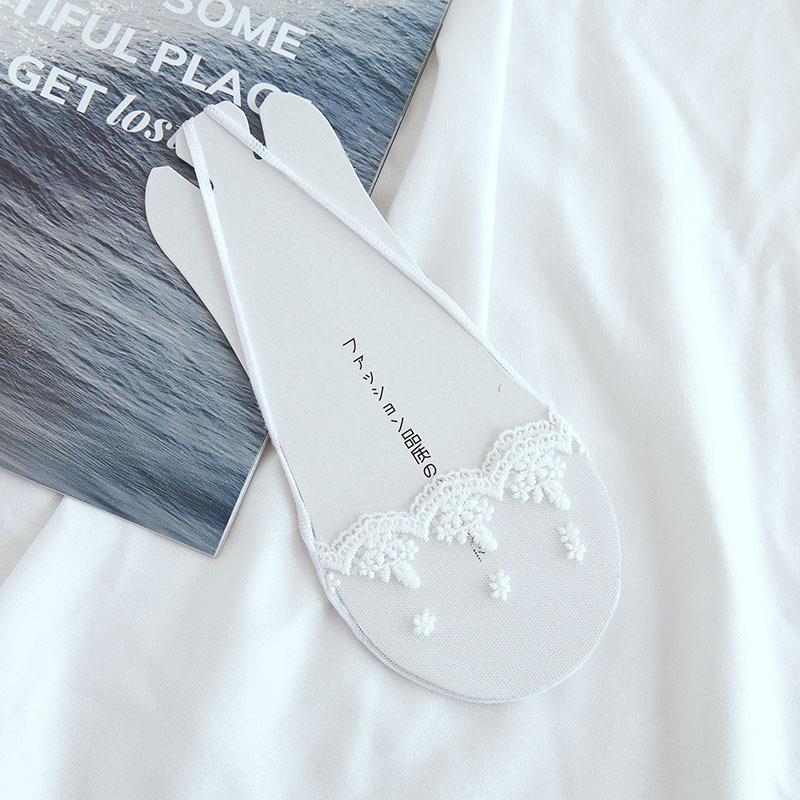 Ultra-Thin Invisible Lace Socks: Japanese & Korean Suspender, Half-Palm Design for High Heels, Summer Style