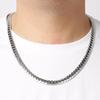 Punk 925 Sterling Silver 6mm Embossed Flat Snake Chain Necklace Gold/Silver Chain Men Women Fashion Jewelry