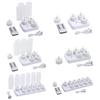 4/6/12 Holes Flameless Tea Light Candles Rechargeable Flickering LED Candles LED Votive Candle Battery Operated Electric Candles