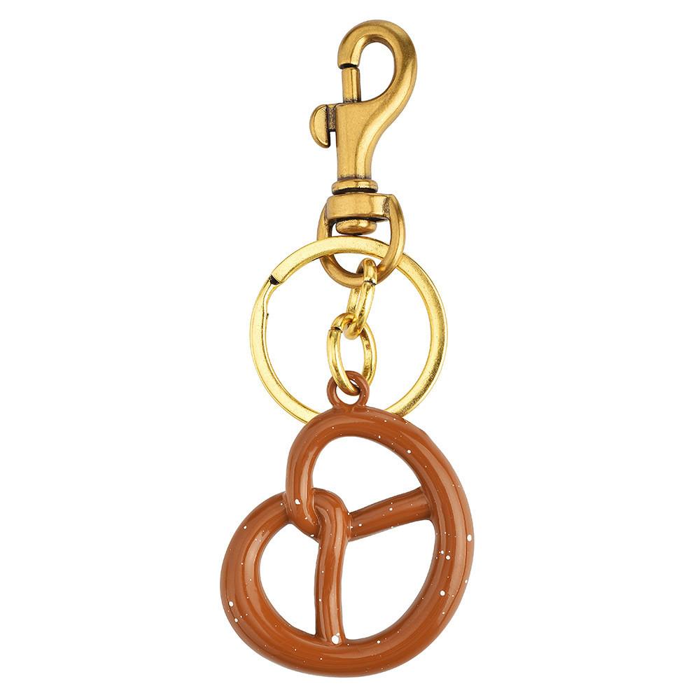 Style Fruit Keychain Keyring With Resin Dimpled Alloy For Car And Bag Decor