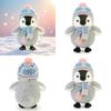 Wear Scarf Hat Penguin Plush Toy Soft Teddy For Kids Bedtime Gift