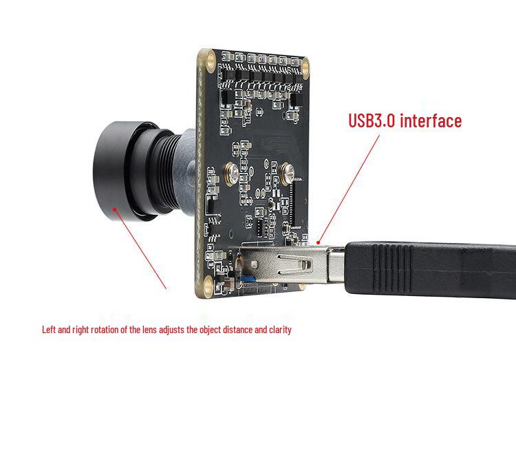 12MP USB 3.0 Camera Module IMX766 HD 4K/60fps for Machine Vision & File Scanning (Driverless)