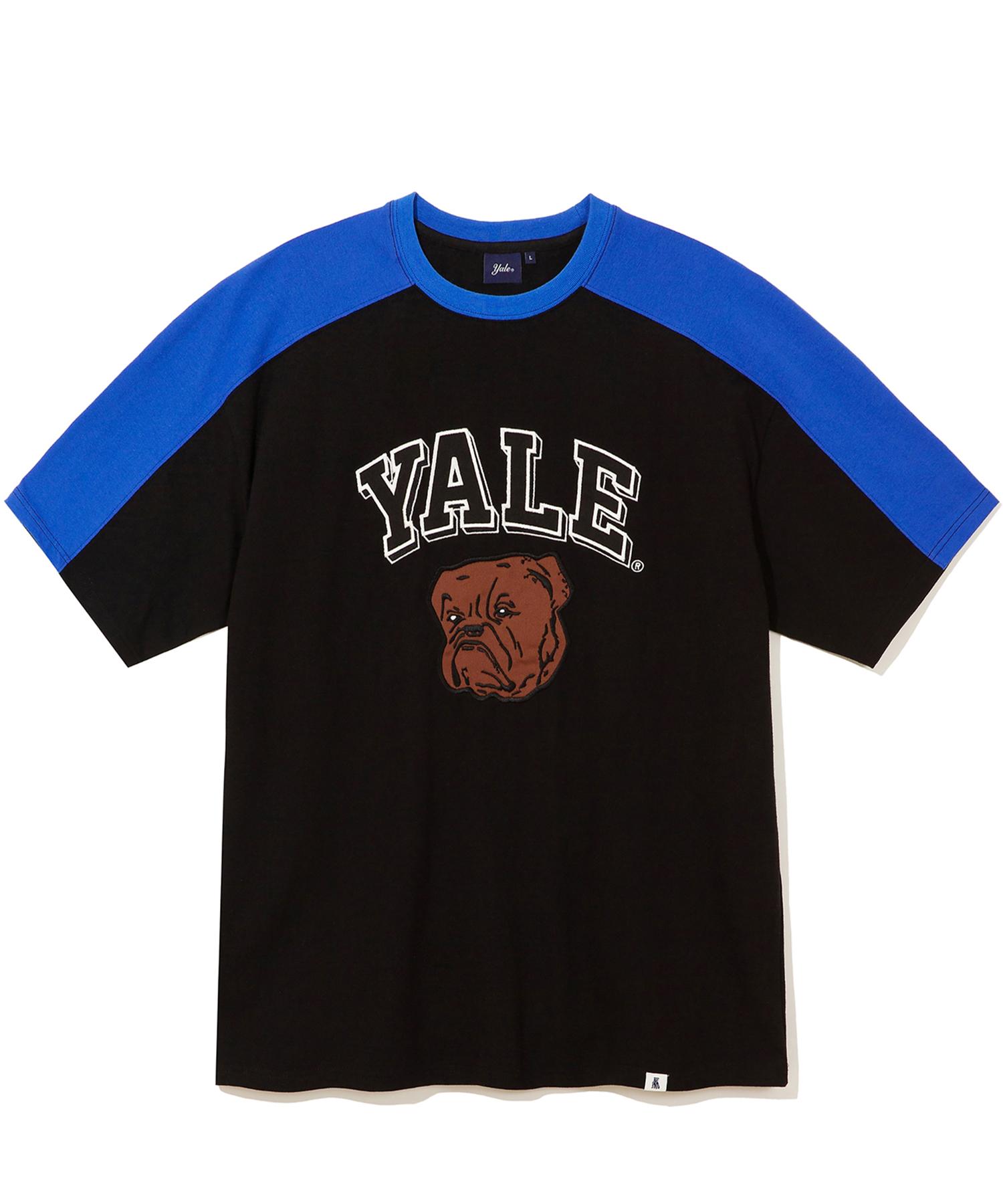 Yale Vintage Bulldogs Crewneck Tee Royal Blue Blue/L