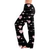 Womens Pajama Pants Sleepwear Casual Drawstring Elastic Waist Pants Comfy Straight Yoga Loose Trousers