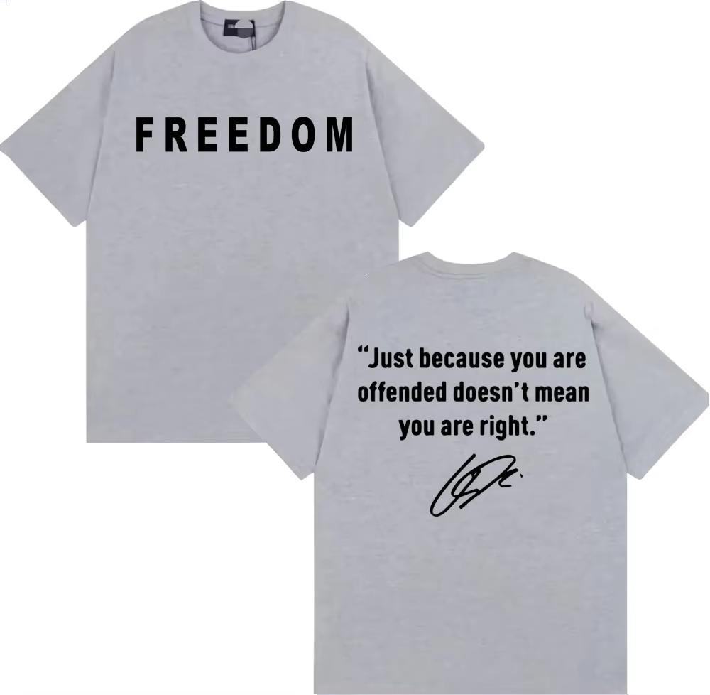 Prayers Up for Charlie Kirk Freedom T Shirt Men Clothing Harajuku Y2k High Street Tshirt Women Casual Comfort Oversized Tshirt