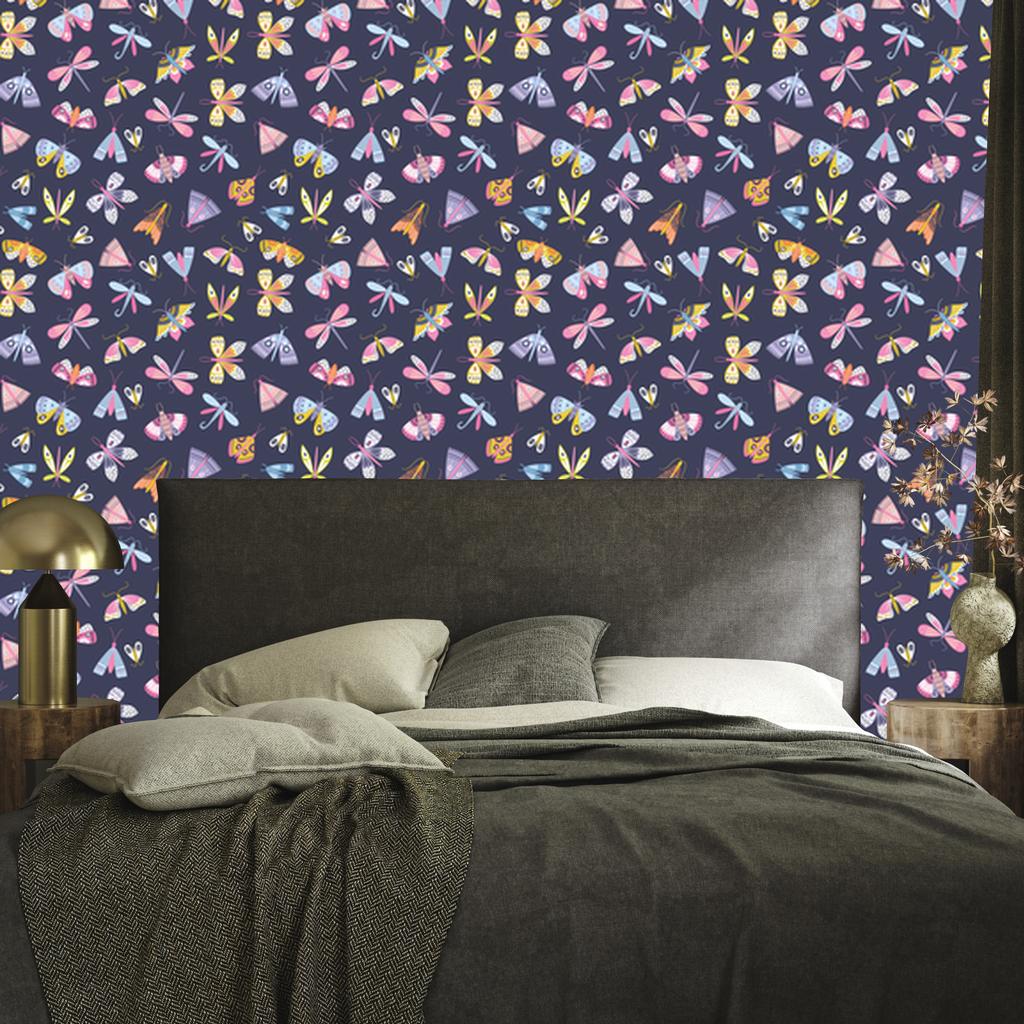 Colorful Butterflies Wallpaper for Living Room and Bedroom 50x1000