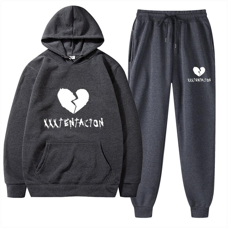 2025 Trendy European & American Spring/Autumn Hoodie & Sweatpants Fashion Set