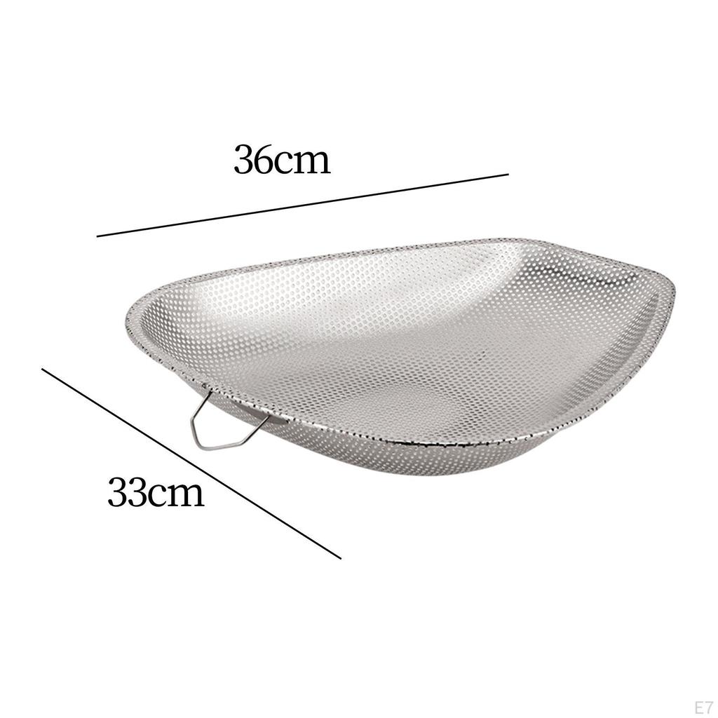 Food Strainer Basket Stainless Steel Mesh Drainer Rice Washing Kitchen Accessories