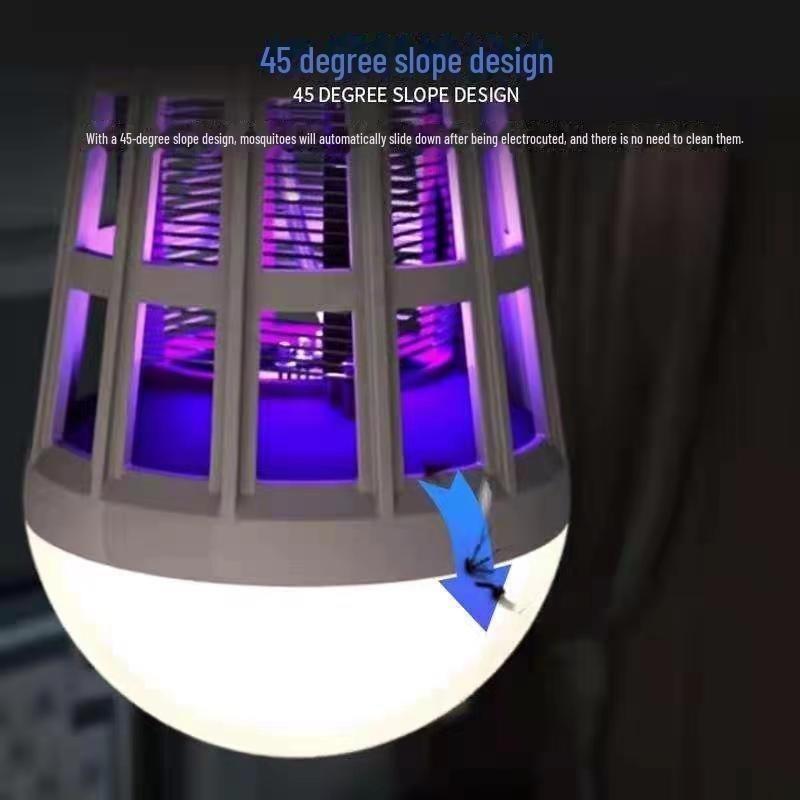 LED Mosquito Killer Light Bulb Bulk 2 In 1 Electronic Lamp for Fruit Flies Bug Fly Insect Suitable for Indoor Entryway Patio Doorway Corridor Mosquito