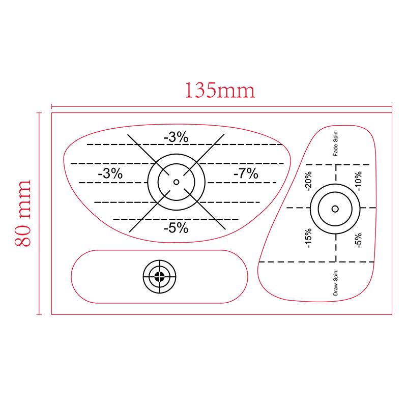Golf Impact Marking Stickers for Club Training