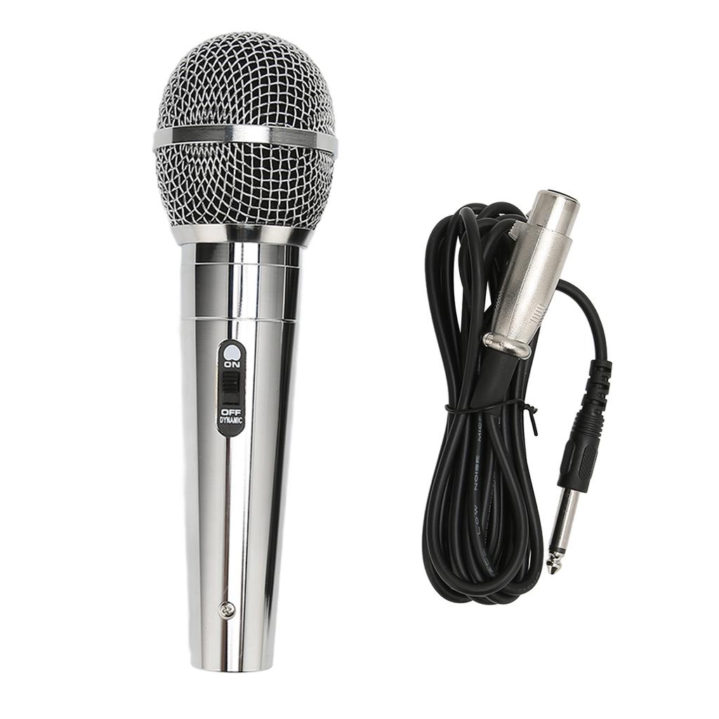 6.5mm Handheld Wired Microphone Noise Reduction Impact Resistant Intelligent Dynamic Microphone