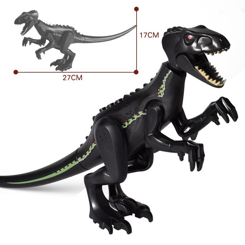 Jurassic Dino World Store Dinosaurfigurer Klosser Byggeklosser Velociraptor T-Rex Triceratops Indominus Rex Leker For Barn