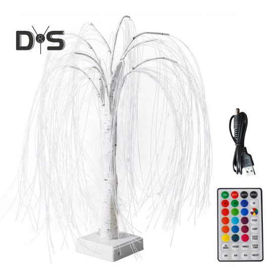 

Светодиодная лампа на елку для помещений с пультом дистанционного управления, мягкое свечение, реалистичный вид, работающий от USB/батарейки, RGB-лампа на елку, декоративная лампа на прикроватной тумбочке 60 LED