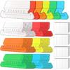 Hanging File Folder Tabs, 60 Sets Multicolor File Tabs and Erts 2" Clear Plastic Labels for Hanging File Folders