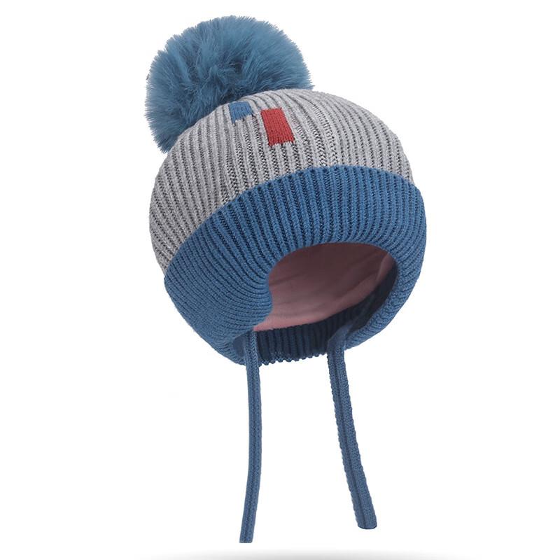 ZhenYueQi Kids Winter Knitted Hat with Pom-Pom One Size