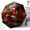 Chrismas Fashionable Automatic Opening/Closing Folding Umbrella. Portable and Foldable, Ideal for Gift, Travel, and Daily Use.