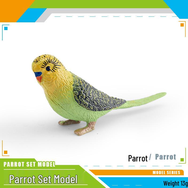 Cross-border Bird Model: Children's Budgerigar & Cockatiel Desktop Decor