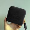 Soft Velvet Jewelry Pouch Multiple Inner Compartments Tassel Zipper For Travel Daily Use Storing Rings Earrings Necklaces