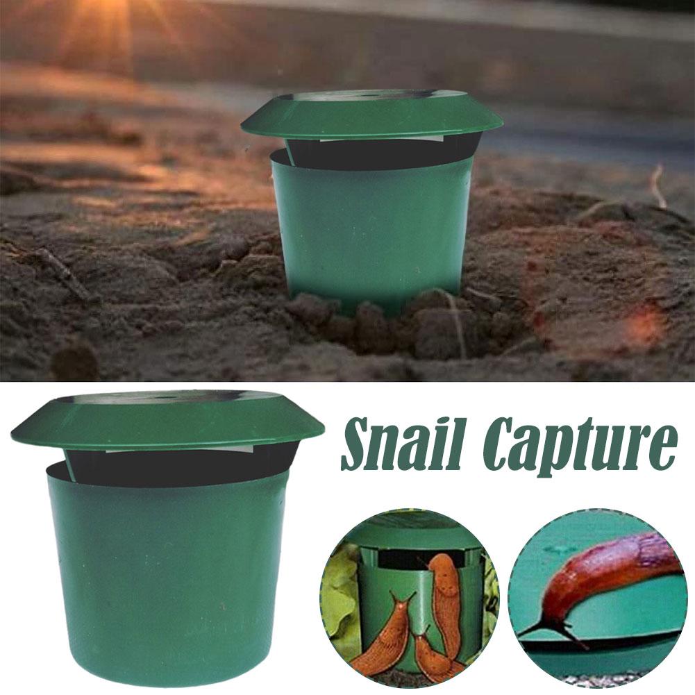 12Pcs Plastic Snail Trap Garden Slug Trap Reusable Pest Control Snail Catcher for Vegetable Garden Yard