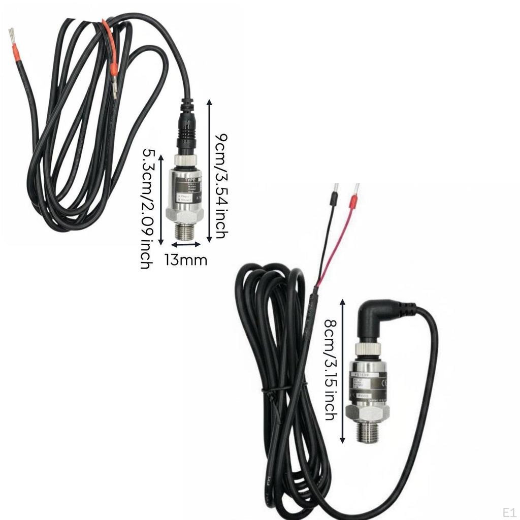 Water Pump Pressure Transducer High Precision Air Compressor Waterproof 10bar Straight Head