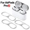 For Airpods Pro 2 Metal Dust-proof Sticker Ultra-Thin Film for Apple AirPods Pro 2 Dust Guard Headphone Charging Box Accessories