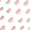 Wear nail pads Gentle naked pink white edge nail pads Nail art French ins Girl fake nails