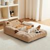 Winter Dog Cat Bedding Removable Cover Pet Sofa Bed Washable Thermal Insulation Cushion Anti Slip Bottom Chew Resistant Durable Pet Furniture