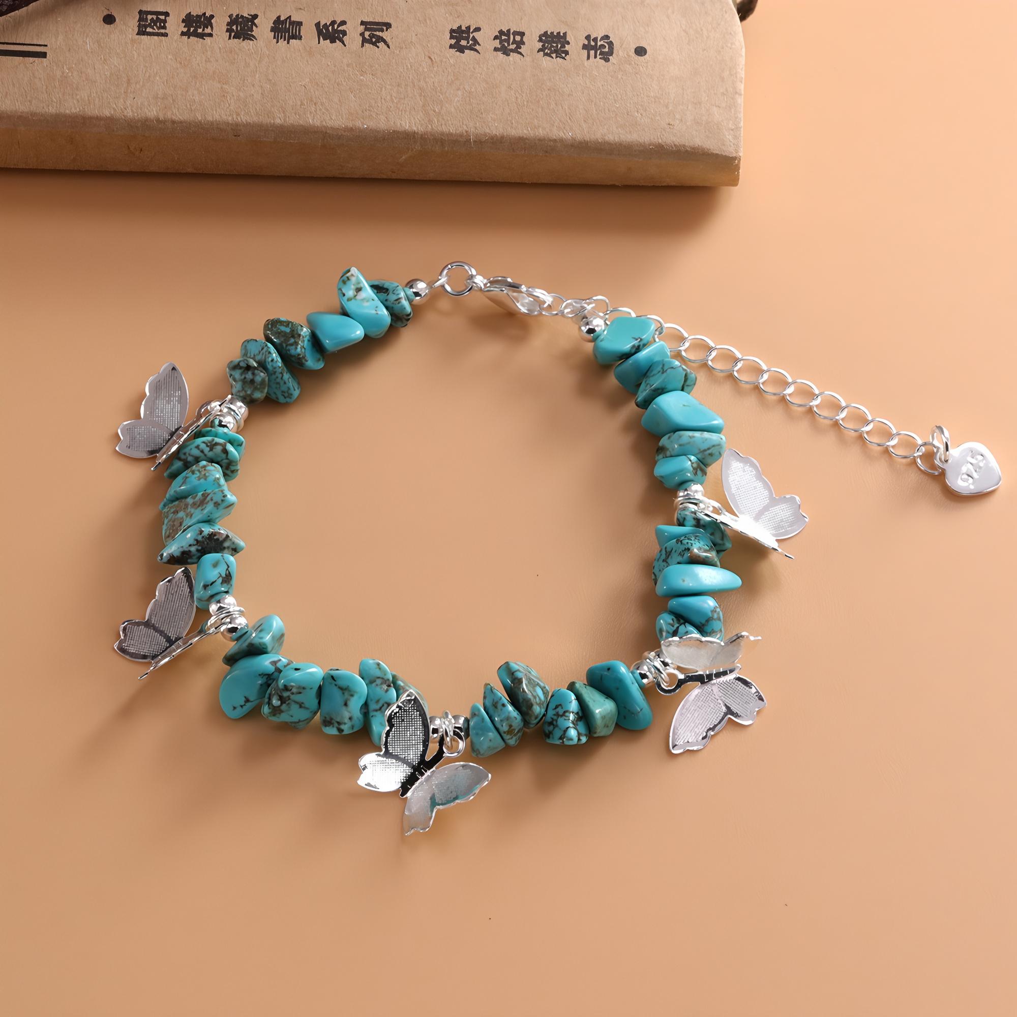 

Изящный многослойный браслет серебристого тона с цветными кристальными шармами – Идеальный подарок для неё