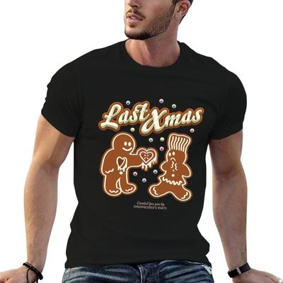 Ugly Christmas Design Last Xmas TShirt T Shirt Personalised T Shirts for Man Cotton Funny TShirt