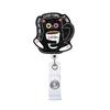 Glitter Acrylic Easy To Pull Badge Telescopic Buckle 360° Rotation Retractable Doctor Nurse Badge Reel Bottle Id Card Holder
