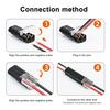 Cable Connector with Wire Stripper Locking Wire Flame Retardant Quick Connector 18-22AWG 2 Pin