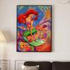 5D Diy Diamond Painting Mermaids and Lobsters Full Drill Rhinestones Mosaic Embroidery Handmade Products Home Decor Gift