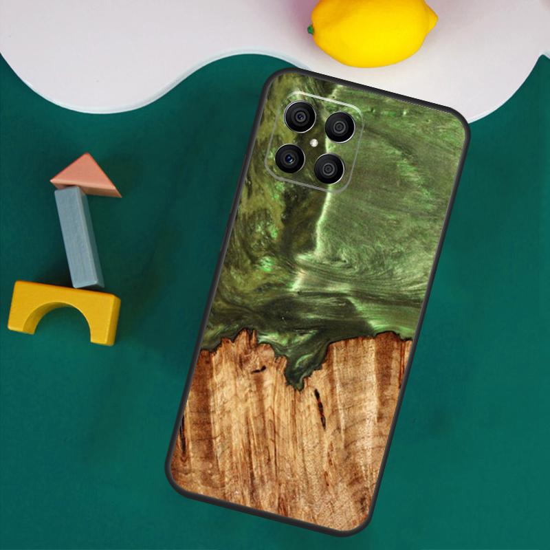 Wood Resin Traveler Case For Honor 200 Pro 50 70 90 X9a X8a X8 X9 X8b X9c X9b Honor Magic 7 Lite 5 6 Pro Cover