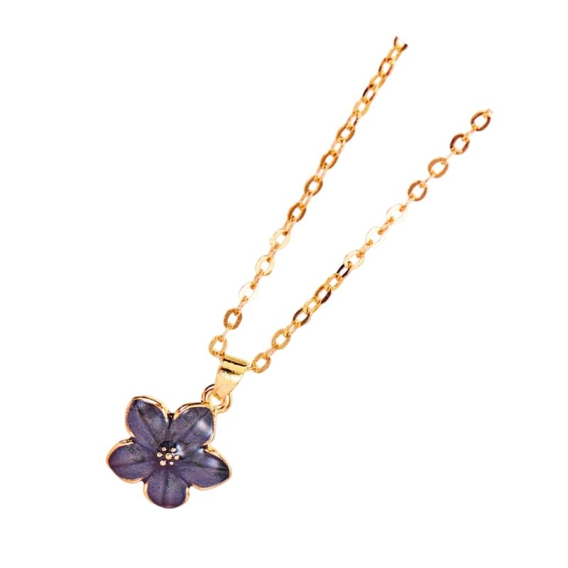 Elegant Cherry Pendant Necklace Dainty Alloy Chain Jewelry with Adjustable Length for Daily Wear and Special Occasions