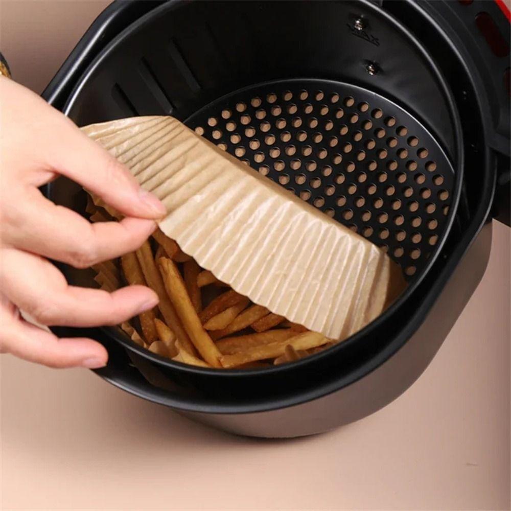 100pcs Round Shape Air Fryer Paper Eco-Friendly Airfryer Baking Papers  Barbecue