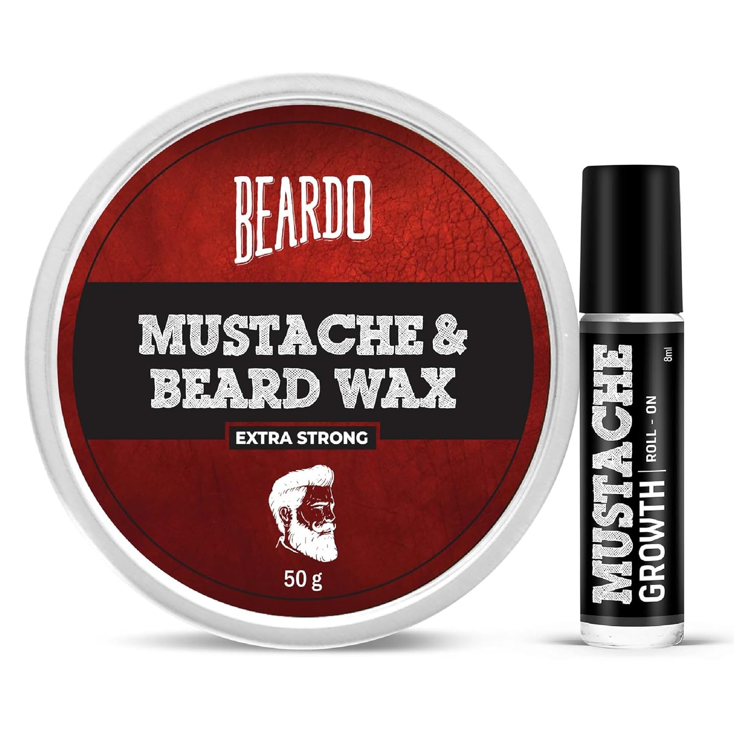 

Beardo Beard And Mustache Wax 50 Gm X Pack Of 2 Extra Strong Hold Styling Wax For Men Smooth Shiny Beard Grooming
