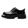 Scarpe Derby stile britannico giovanile testa larga scarpe in pelle motivo coccodrillo casual scarpe taglia grande