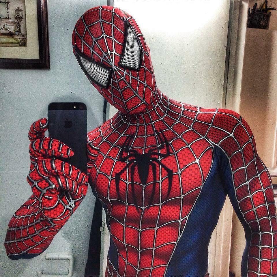Raimi Spider Man Kids Adults Jumpsuit Cosplay Suit Costume Party Gift Carnival Clothes