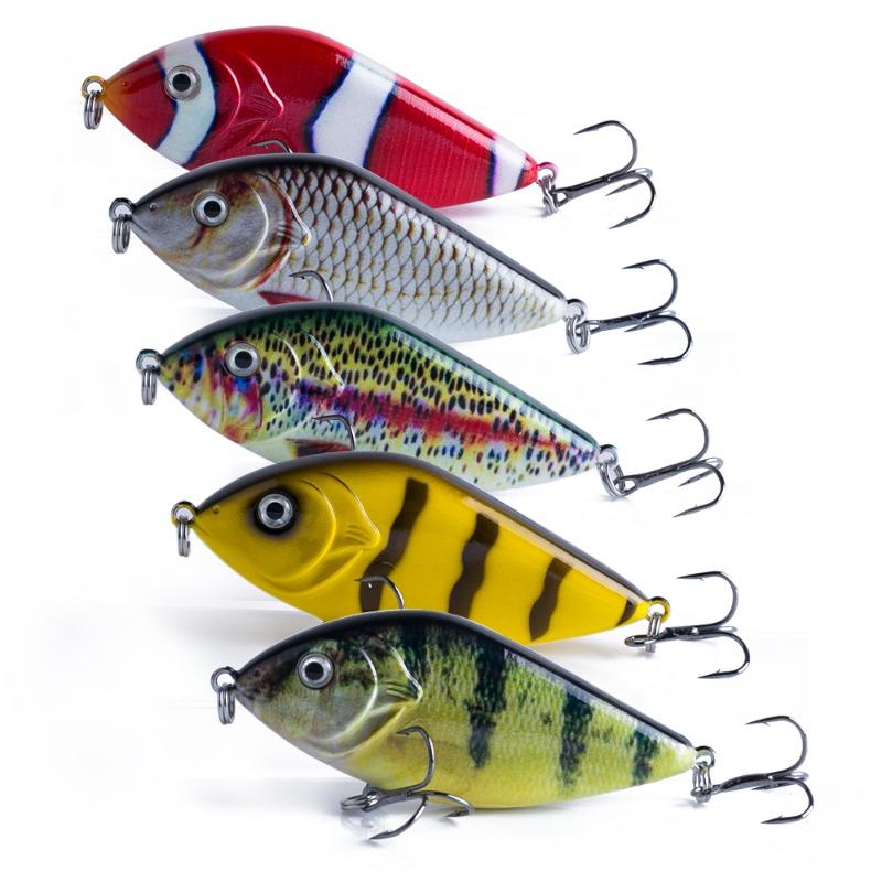 Slow Sinking Type with Rattling Beads Lure 10cm/7cm 45g/15.5g 3D Fish Eye Imitation Artificial Hard Bait Imitation Dogfish Lures