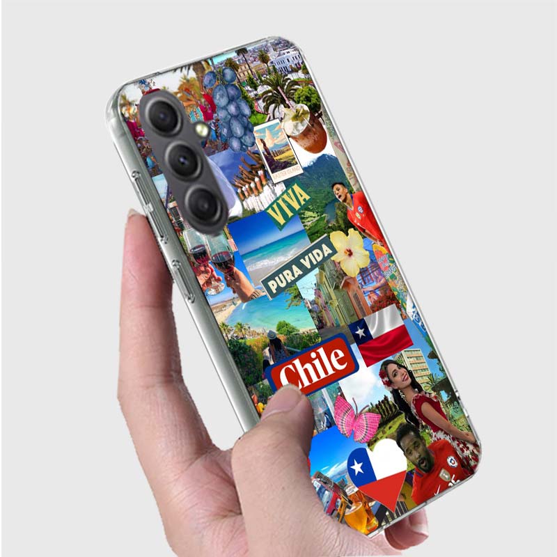 

Chilean Urban Landscape Art Phone Case for Samsung A16 A26 A36 A56 A17 A37 A57 A07 A06 A02S A03 A04S A05S Galaxy Note 20 10 A50S Samsung Note 10