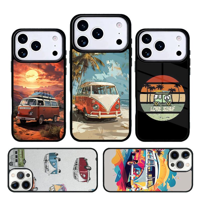 Combi Van Surf Phone Case Cover for IPhone 11 12 13 14 15 16e 17 Pro Max Coque for IPhone 17 Air