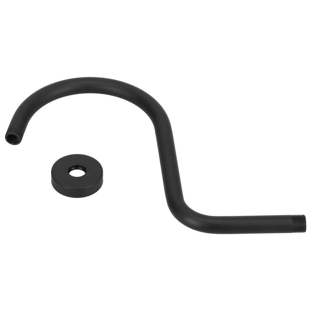 Duscharm S-förmiger Schwanenhals-Duschkopf-Verlängerungsarm aus Edelstahl für Badezimmer, NPT-Duschkopfarm