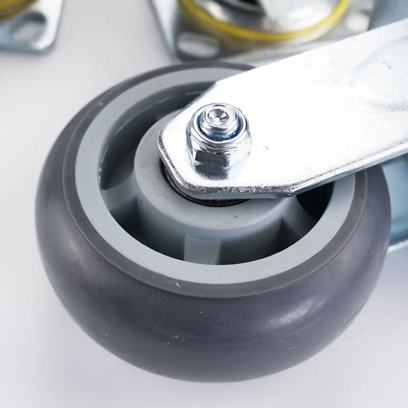 Haisidick HKCL-701 Heavy-Duty TPR Rubber Swivel Caster Wheel