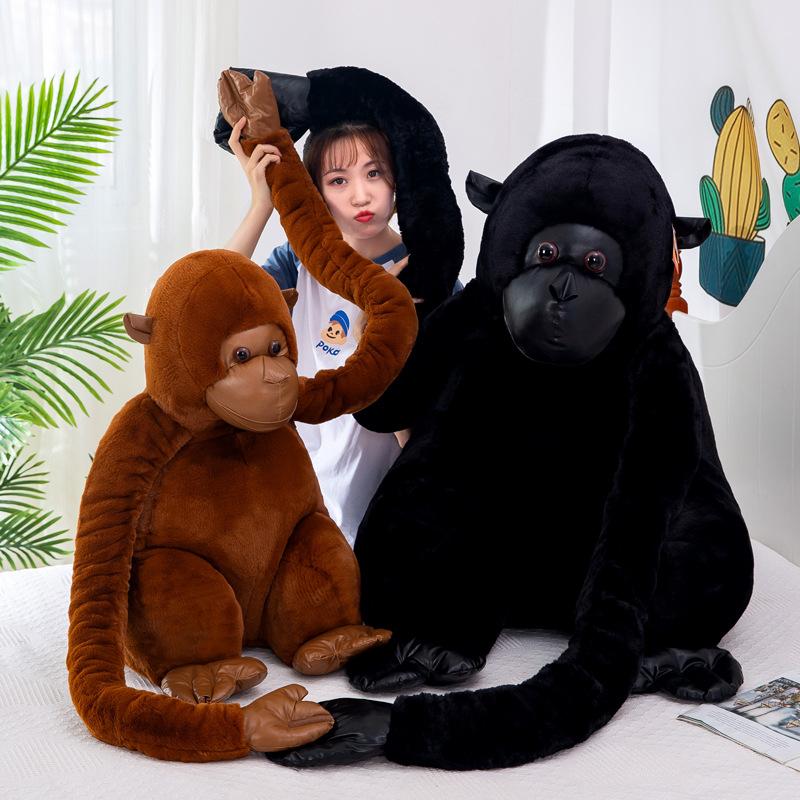 Two Colors Gorilla Plush Toys Long Arm Monkey Doll Toys Cartoon Pillow Girls Creative Birthday Gift