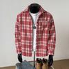Herren S Locker Geschnittene Karierte Jacke Koreanischer Stil Mode Lässige Oberbekleidung